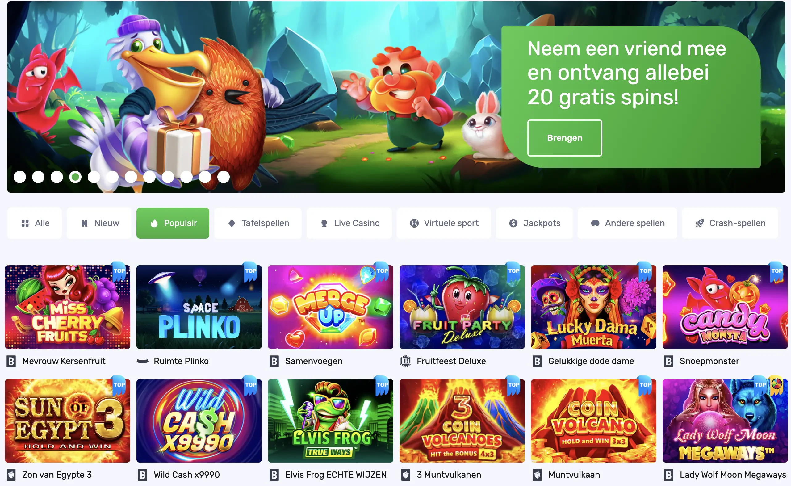 Beschrijving van LuckyBird Casino bonussen