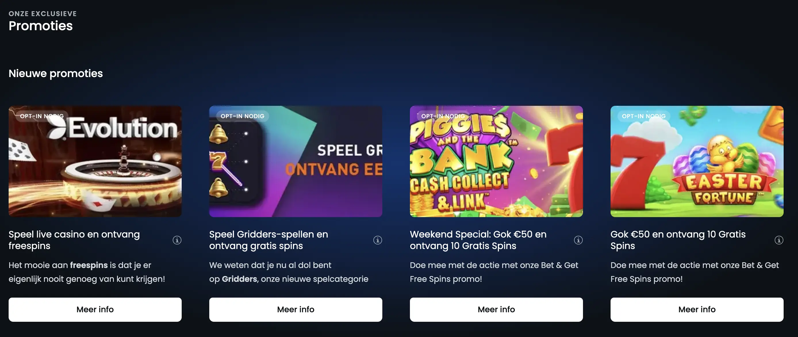 Betalingen en bonussen bij nieuwe online casino's